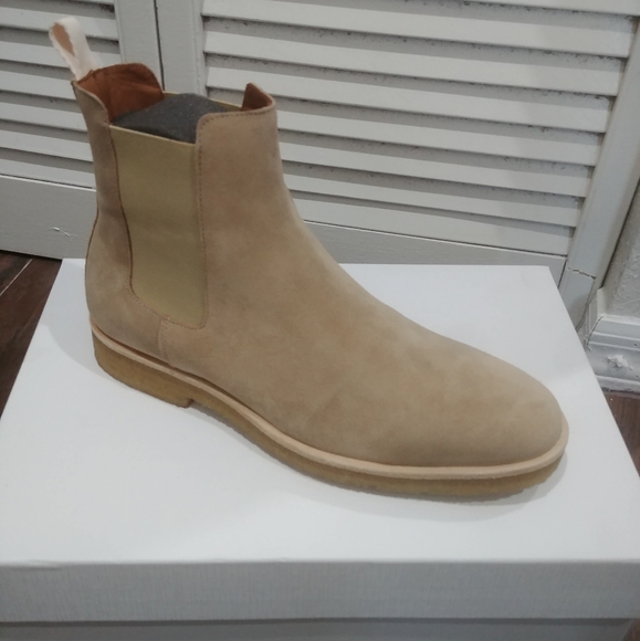 Oliver Cabell brand Chelsea Boots Light Tan/Beige - Picture 1 of 4